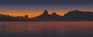 LAGOA ENTARDECER PANORÂMICO