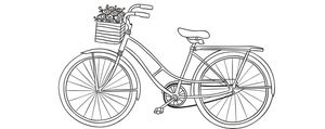 BICICLETA EM PRETO E BRANCO RETRO