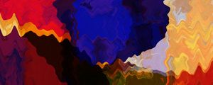COLORFUL ABSTRACT PAINTING PANORAMIC