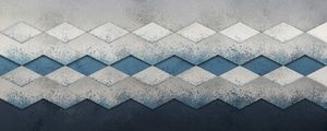 BLUE CHEVRON DECO