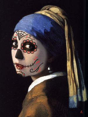 THE GIRL WITH LA CATRINA FACE