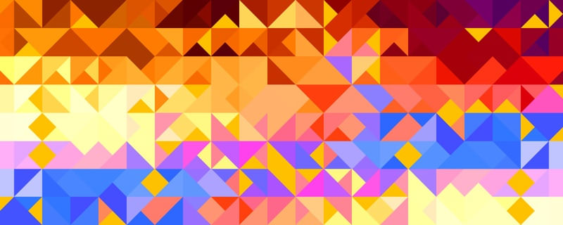COLORFUL GEOMETRIC PATTERN I - PANORAMIC