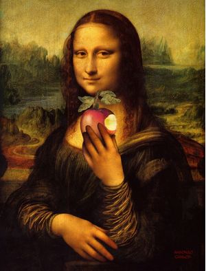MONA COM MAÇÃ 1