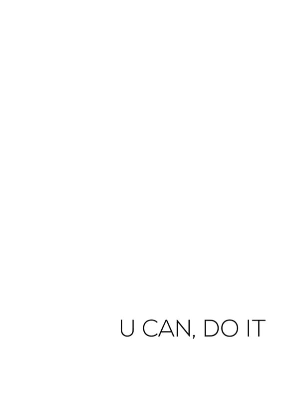 U CAN, DO IT