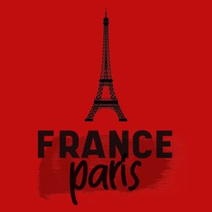 FRANCE PARIS EIFFEL VERMELHO