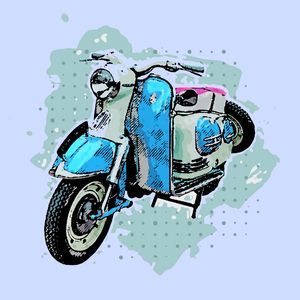 LAMBRETA AZUL