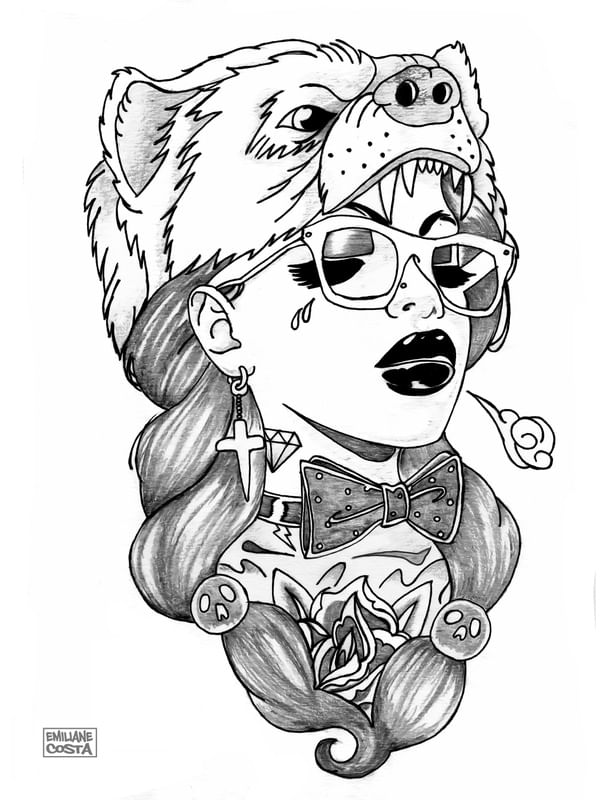 MULHER URSO