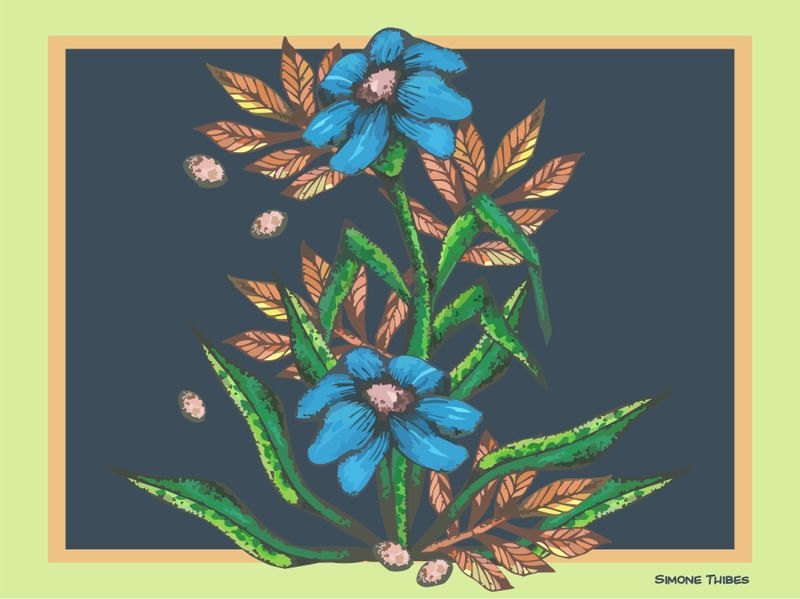 FLOR AZUL 7 - SIMONE THIBES