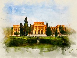 MUSEU DO IPIRANGA AQUARELA