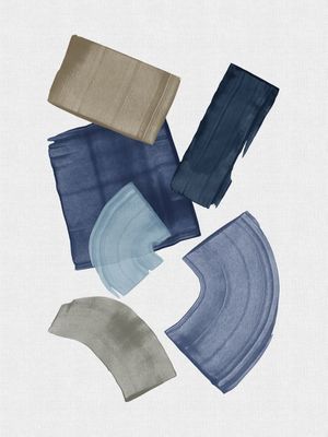 BLUE & BROWN PAINT BLOCKS