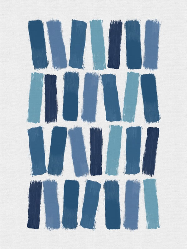 BLUE BRUSH STROKES