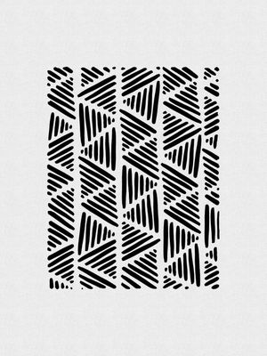 BLACK AND WHITE ABSTRACT I