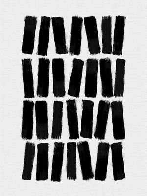 BLACK BRUSH STROKES