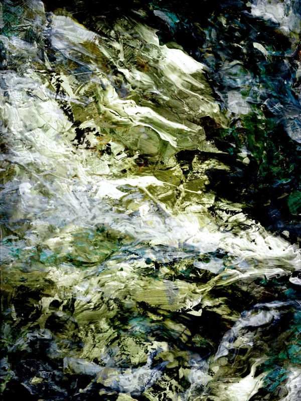 ZEN FLOW INVERTED 1, ORGANICO ABSTRATO MOVIMENTO ELEGANTE PINTURA