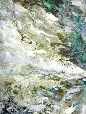 ZEN FLOW MUTED SPA 1, ORGANICO ABSTRATO MOVIMENTO ELEGANTE PINTURA