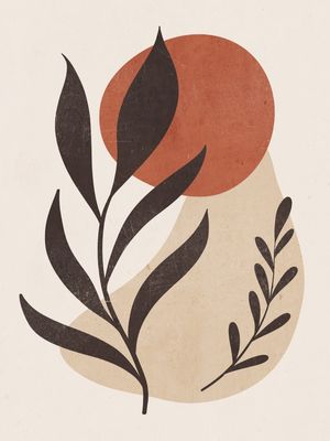 MINIMAL ABSTRACT ART PLANT 8