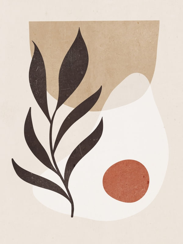 MINIMAL ABSTRACT ART PLANT 7