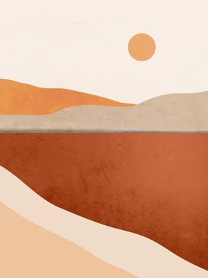 MINIMAL ABSTRACT ART LANDSCAPE 11