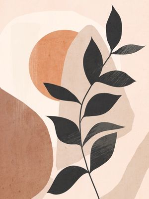 MINIMAL ABSTRACT ART PLANT 4