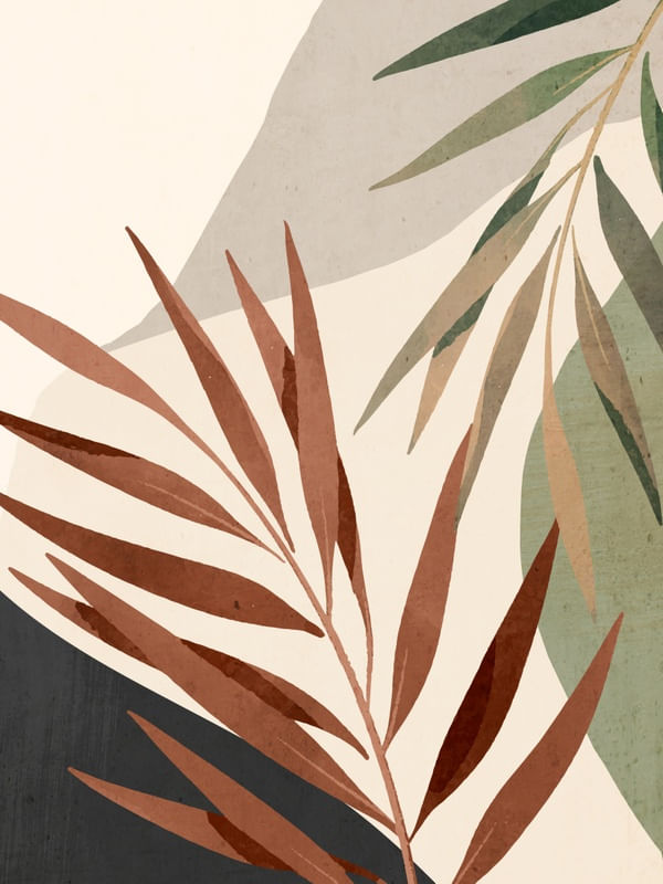 ABSTRACT ART TROPICAL LEAVES 11