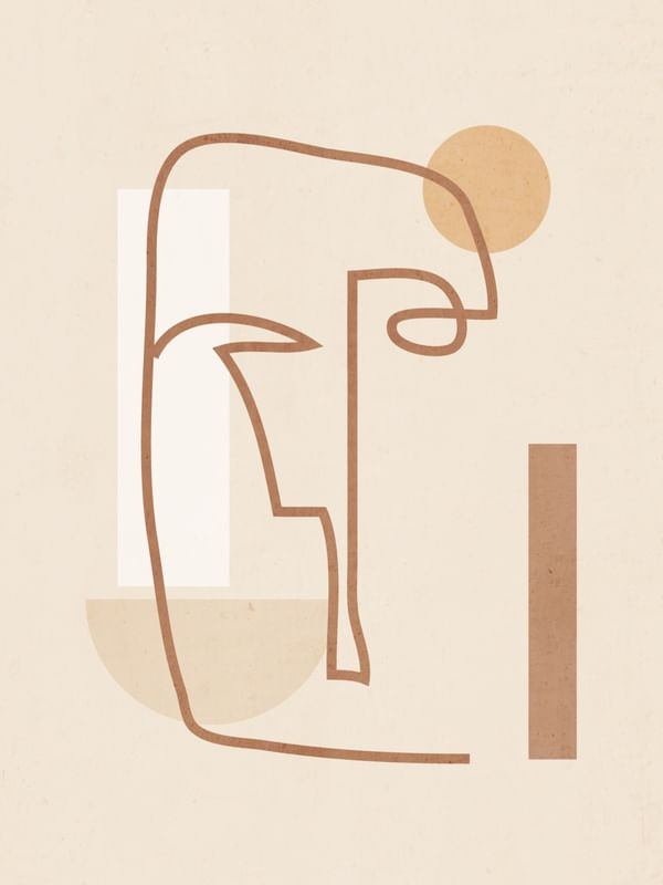 MINIMAL ABSTRACT FACE