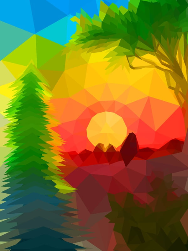 POR DO SOL IN POLY ART