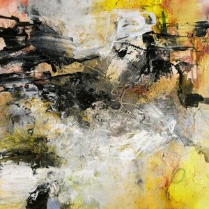 URBAN EXPRESSION 1, ABSTRATO GRAFITE ORGANICO COLORIDO MODERNO PINTURA