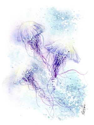 ÁGUAS VIVAS EM AQUARELA
