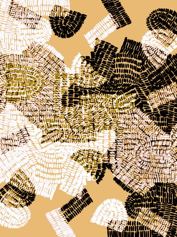 FEEDBACK 5, AMARELO PRETO E BRANCO MODERNO GEOMETRICO ABSTRATO SKETCH