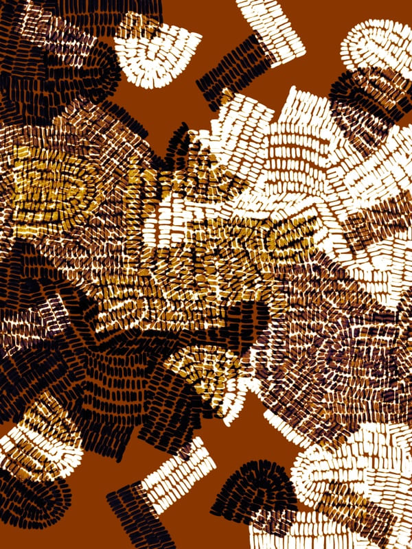 FEEDBACK 8, FERRUGEM MARROM PRETO E BRANCO CINZA MODERNO GEOMETRICO ABSTRATO SKETCH