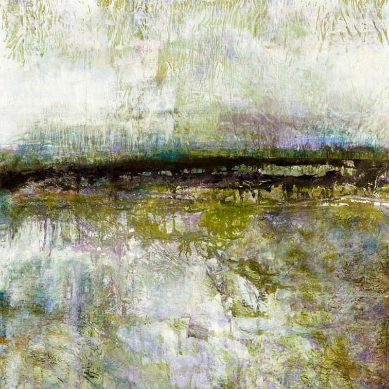 SIMPLE COASTAL LANDSCAPE 3, ABSTRATO ORGANICO PAISAGEM COSTEIRO PINTURA