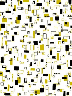 URBAN PLANNING 1, AMARELO PRETO & BRANCO ABSTRATO GEOMETRICO SKETCH