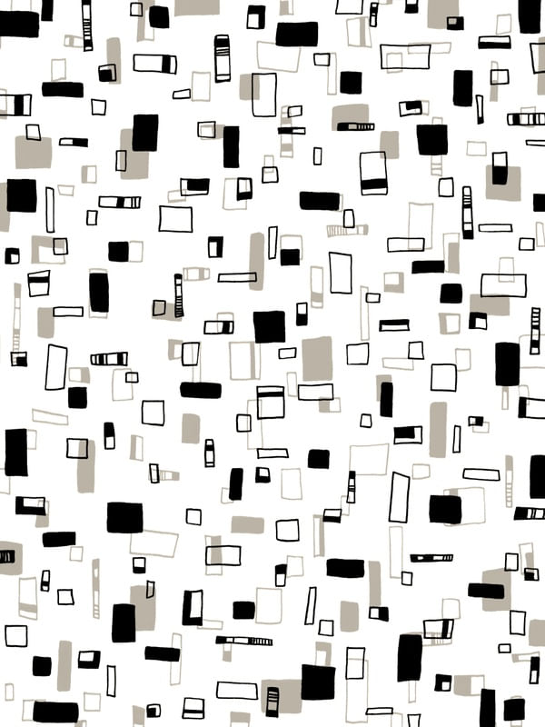 URBAN PLANNING 4, PRETO & BRANCO SEPIA ABSTRATO GEOMETRICO SKETCH