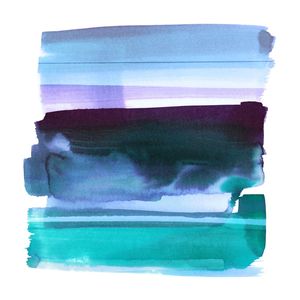 THE SHAPE OF COLOR 4, ABSTRATO COLORIDO AGUARELA MODERNO PINTURA