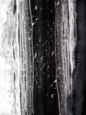 TORRANT, PRETO E BRANCO MODERNO ABSTRATO ELEGANTE AGUARELA PINTURA
