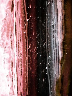 TORRENT, CARMESIM VERMELHO MODERNO ABSTRATO AGUARELA PINTURA