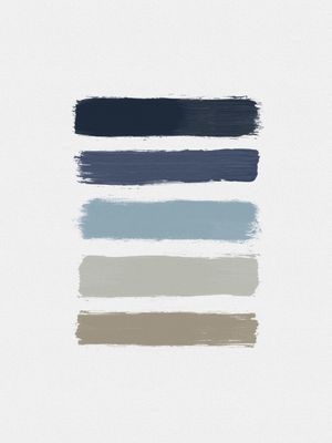 BLUE & TAUPE STRIPES