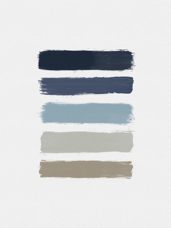 BLUE & TAUPE STRIPES
