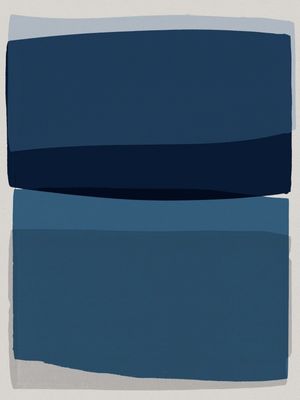 MODERN BLUE PAINTING