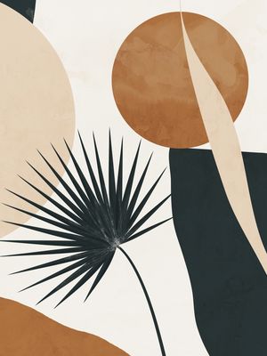 ABSTRACT ART TROPICAL LEAF 8