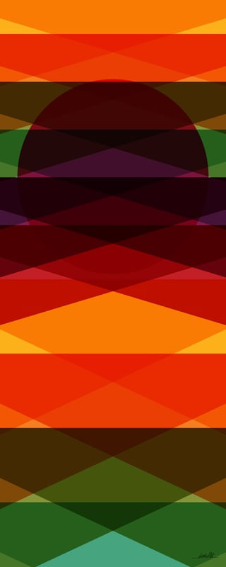 GEOMETRIC COLOR SUNSET