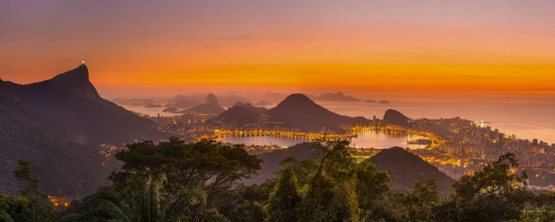 PAISAGENS CARIOCAS: AMANHECER "PADRÃO RIO DE JANEIRO", VISTA CHINESA.