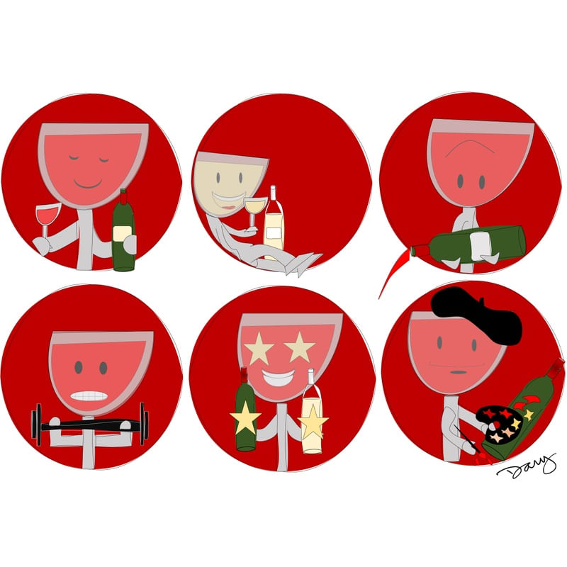 STICKERS WINE