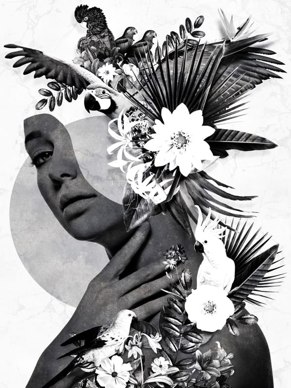 MULHER EM FLORES XI