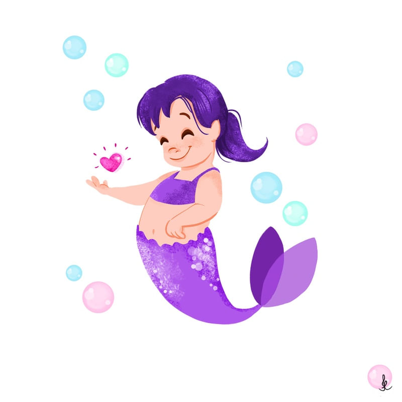 SEREIA LILÁS COM CORAÇÃO