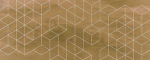 WHITE GEOMETRIC GAME ON GOLD TEXTURE