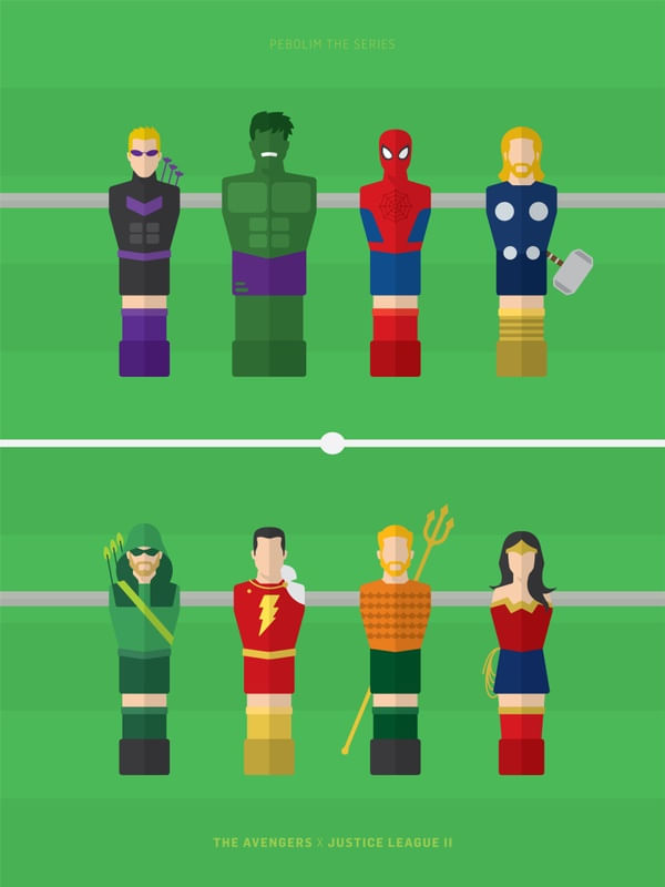 SÉRIE PEBOLIM - OS VINGADORES CONTRA LIGA DA JUSTIÇA 02