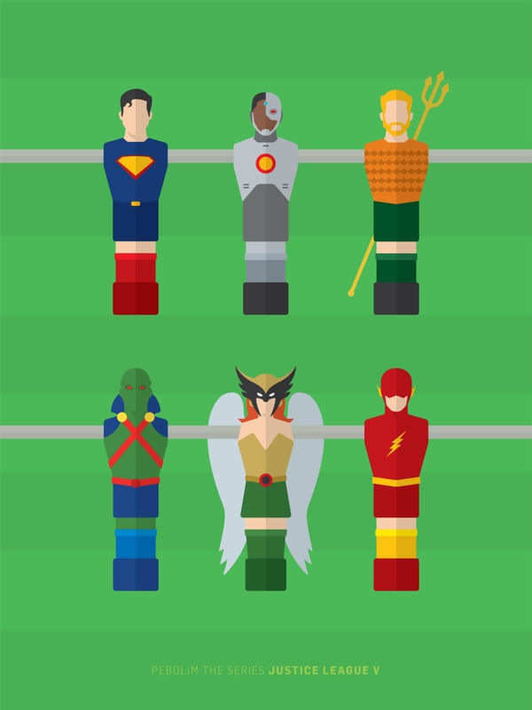 SÉRIE PEBOLIM - LIGA DA JUSTIÇA 05