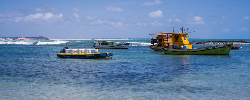 BARCOS NA ENSEADA DE PIPA