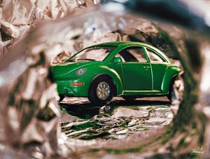 UM FUSCA VERDE FOLHA